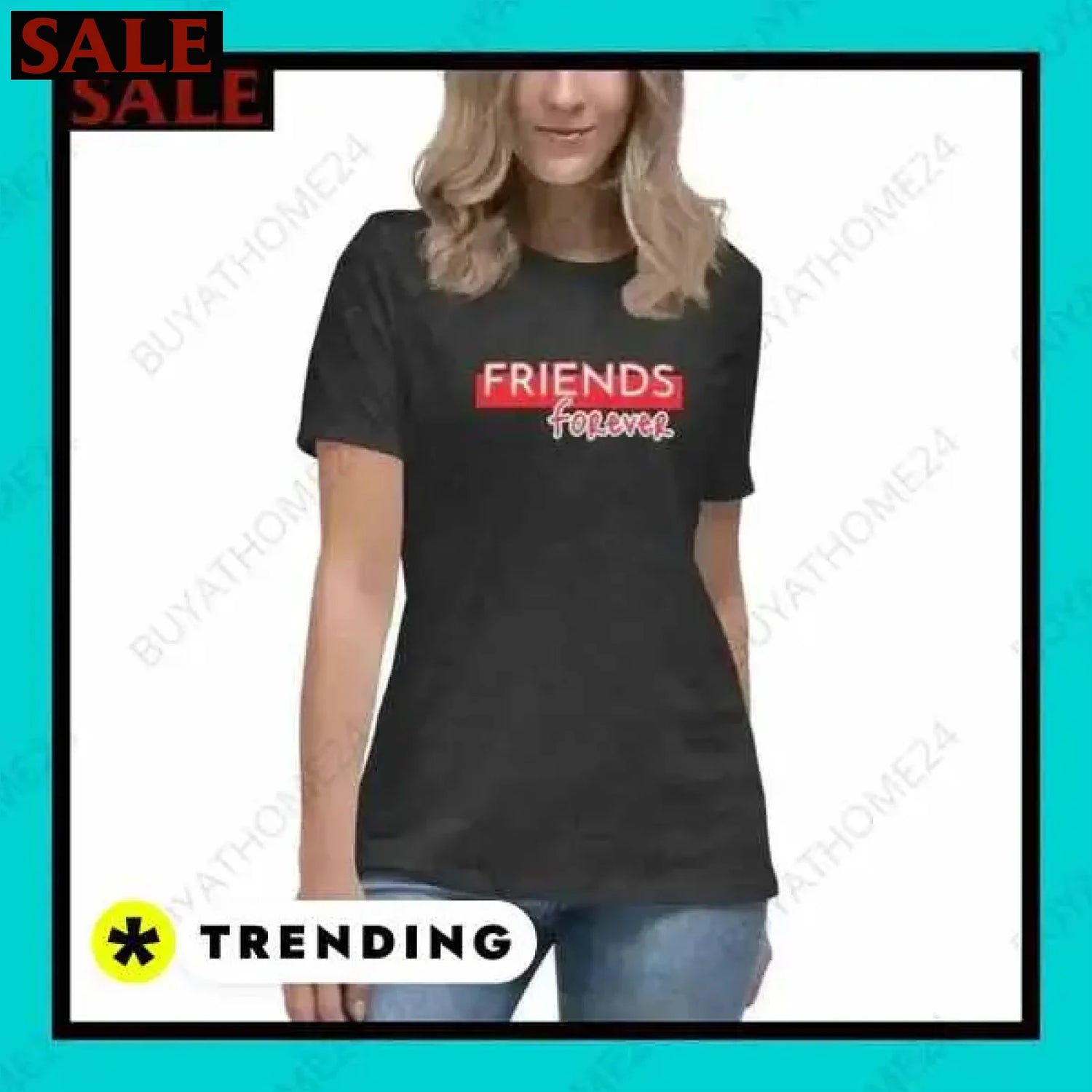 Damen T-Shirt in Baumwolle S bis 3XL für zeitlosen Stil  Textildruck BUYATHOME24, T-Shirts BUYATHOME24, Hoodies BUYATHOME24,  Hosen BUYATHOME24, Jacken BUYATHOME24, Schuhe BUYATHOME24