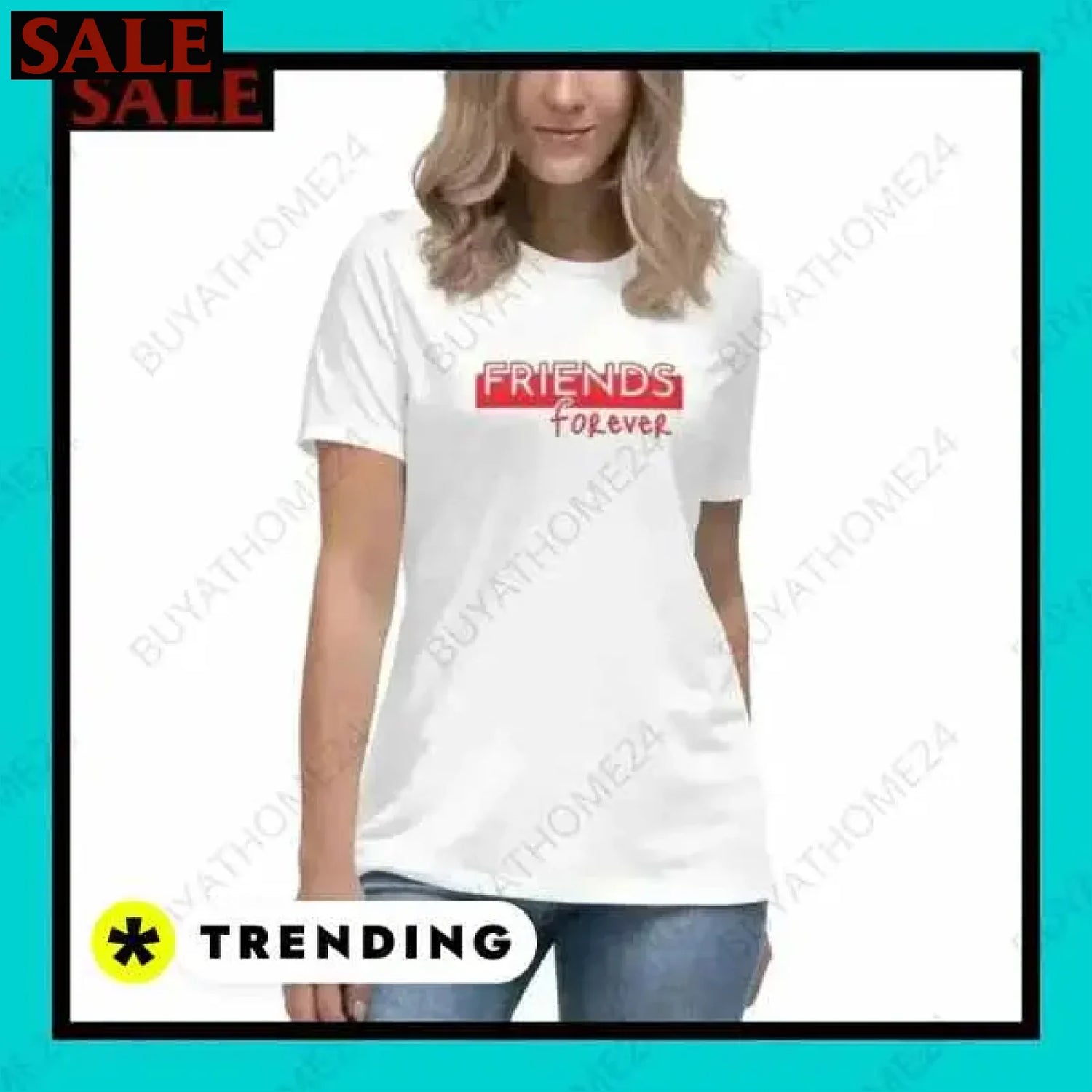 Damen T-Shirt in Baumwolle S bis 3XL für zeitlosen Stil  Textildruck BUYATHOME24, T-Shirts BUYATHOME24, Hoodies BUYATHOME24,  Hosen BUYATHOME24, Jacken BUYATHOME24, Schuhe BUYATHOME24