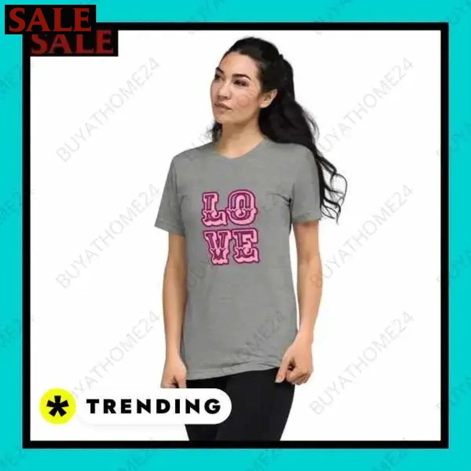 Damen T-Shirt in Polyester XS bis 4XL bei buyathome24 i damen  Textildruck BUYATHOME24, T-Shirts BUYATHOME24, Hoodies BUYATHOME24,  Hosen BUYATHOME24, Jacken BUYATHOME24, Schuhe BUYATHOME24