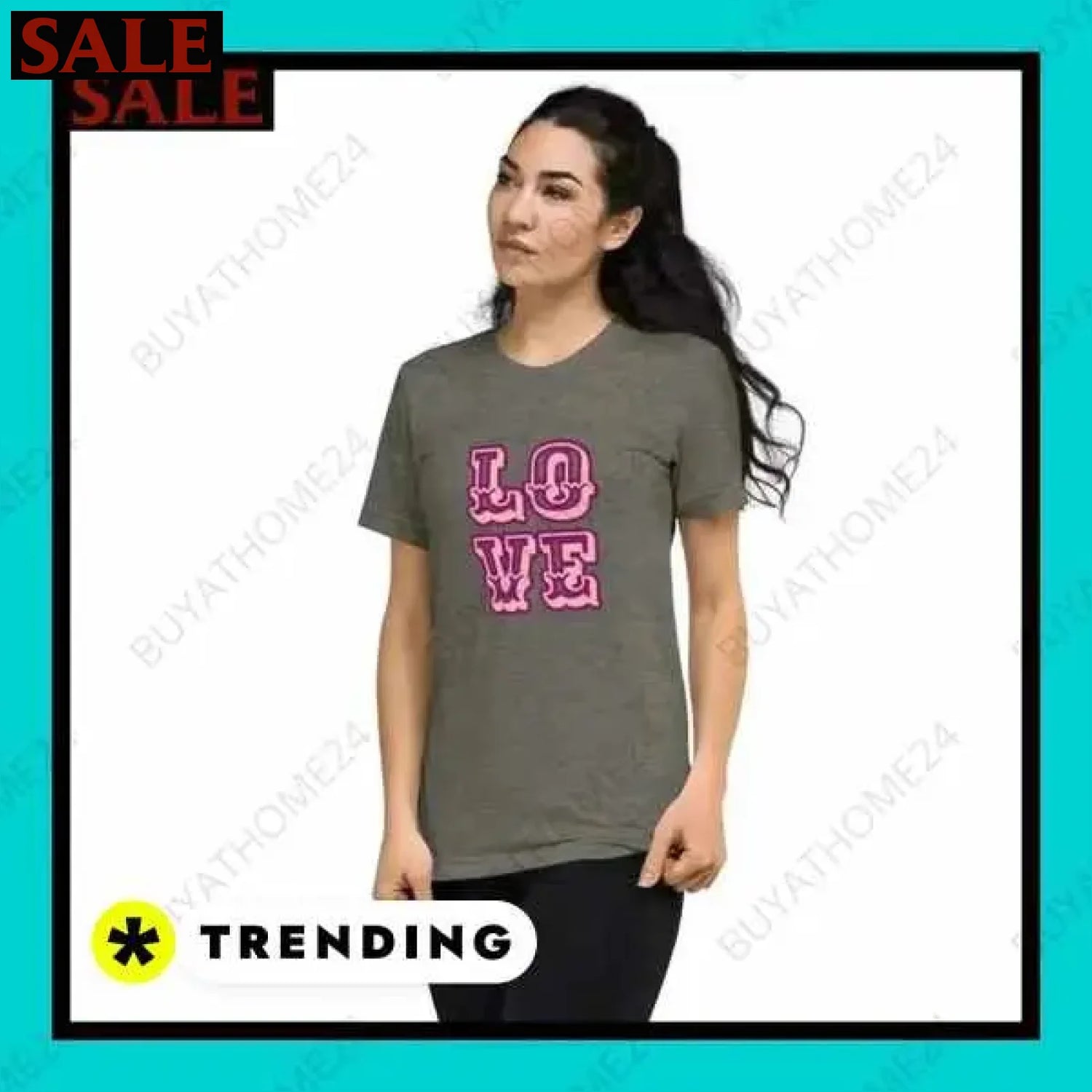 Damen T-Shirt in Polyester XS bis 4XL bei buyathome24 i damen  Textildruck BUYATHOME24, T-Shirts BUYATHOME24, Hoodies BUYATHOME24,  Hosen BUYATHOME24, Jacken BUYATHOME24, Schuhe BUYATHOME24