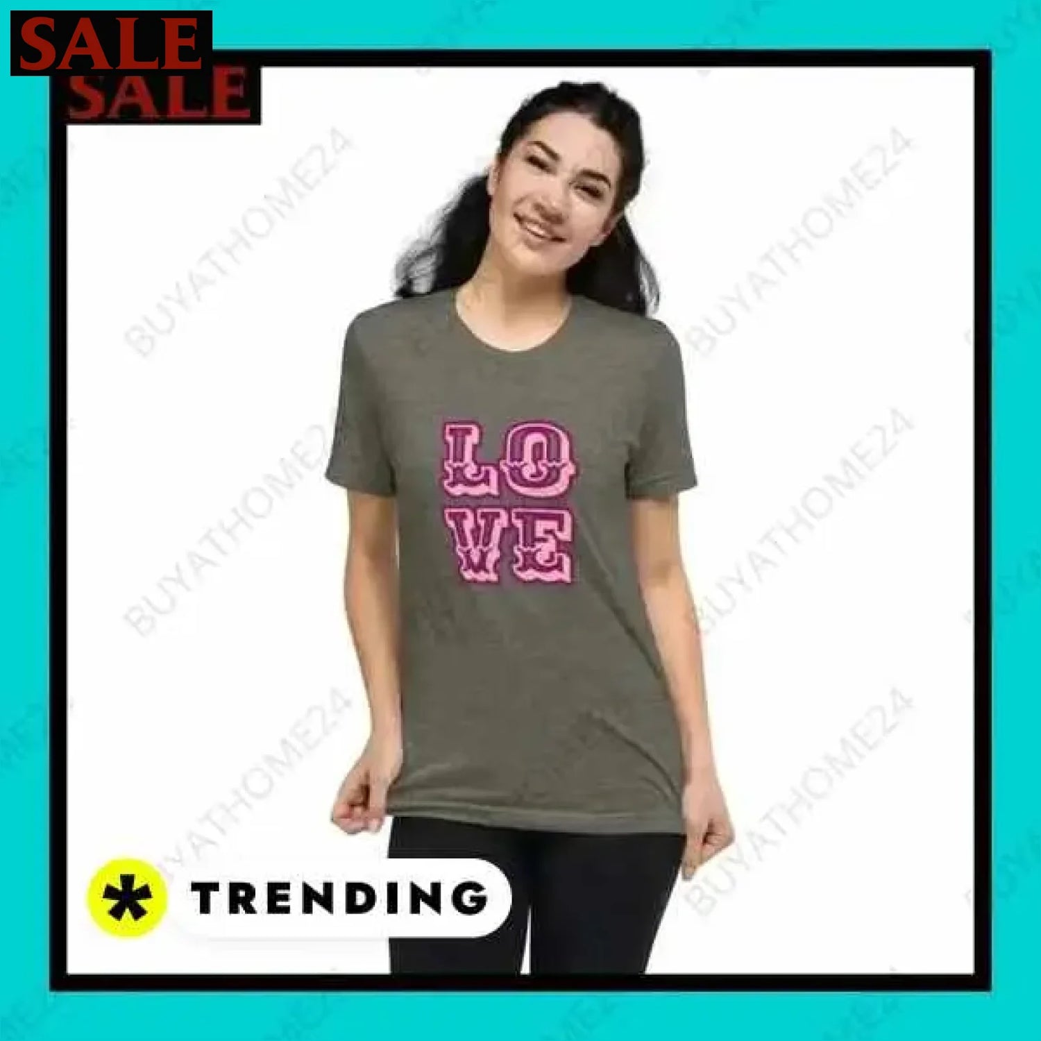 Damen T-Shirt in Polyester XS bis 4XL bei buyathome24 i damen  Textildruck BUYATHOME24, T-Shirts BUYATHOME24, Hoodies BUYATHOME24,  Hosen BUYATHOME24, Jacken BUYATHOME24, Schuhe BUYATHOME24