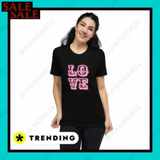 SALE % Rundhalsshirts I Kurzarm Grafik Damen T-Shirt XS-4XL BUYATHOME24®