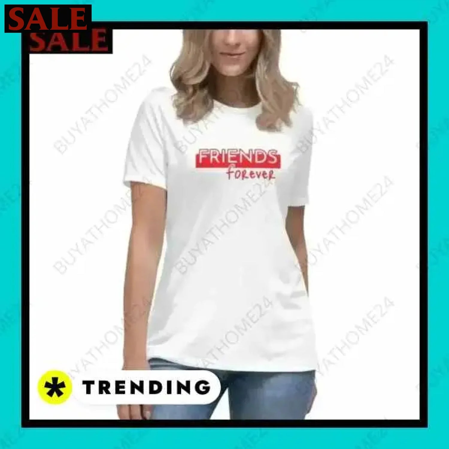Damen T-Shirt in S bis 3XL für stilvollen Komfort bei BuyAtHome24 I Damen  Textildruck BUYATHOME24, T-Shirts BUYATHOME24, Hoodies BUYATHOME24,  Hosen BUYATHOME24, Jacken BUYATHOME24, Schuhe BUYATHOME24