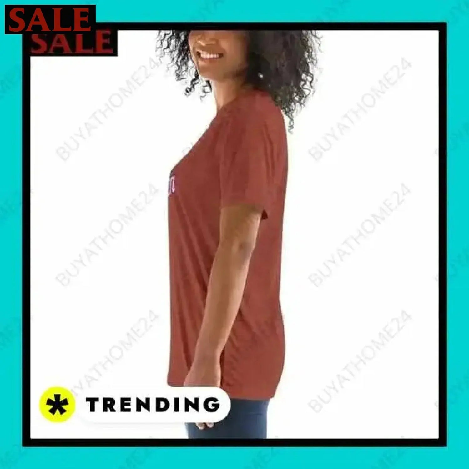 SALE % Rundhalsshirts I Kurzarm Grafik Damen T-Shirt XS-3XL BUYATHOME24®