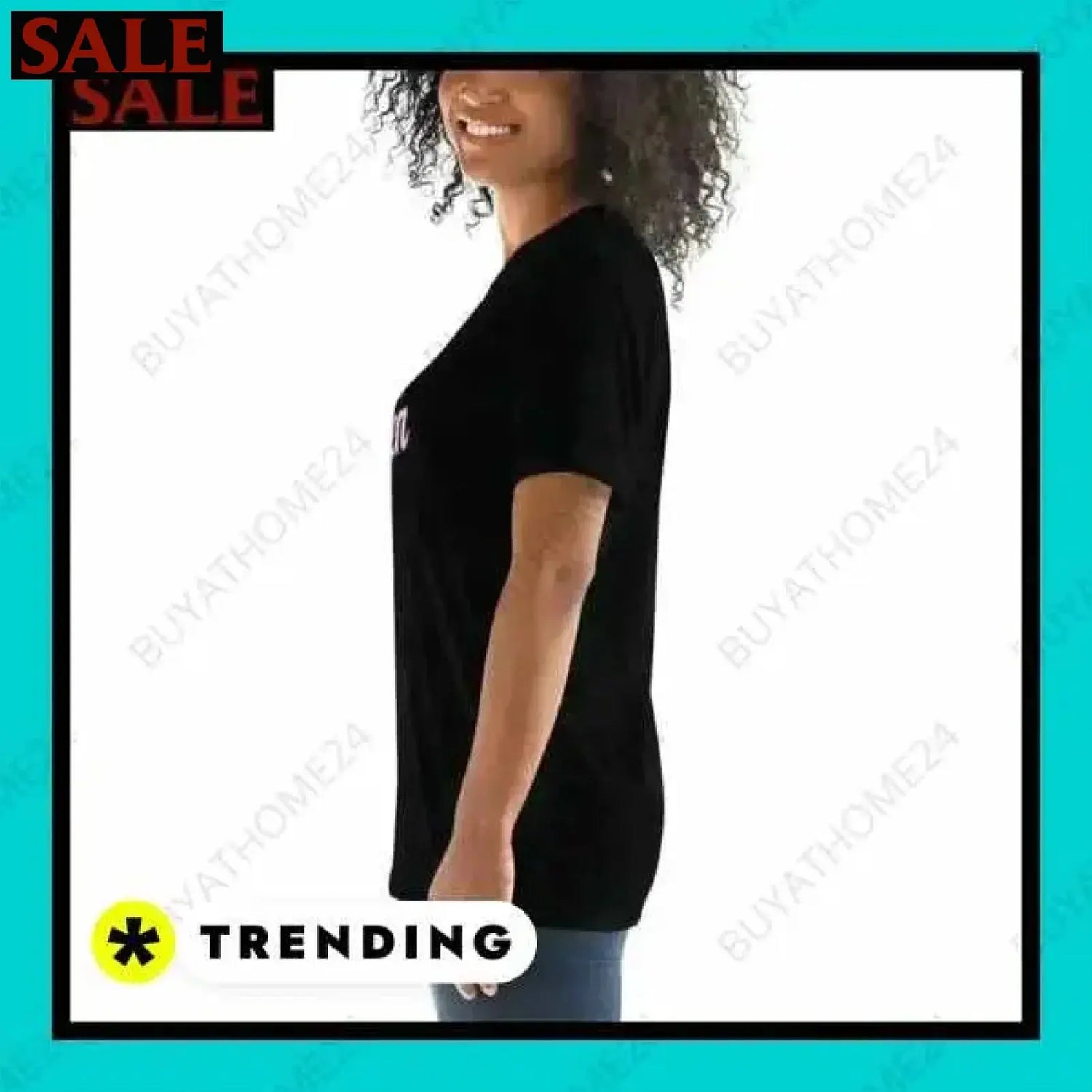 SALE % Rundhalsshirts I Kurzarm Grafik Damen T-Shirt XS-3XL BUYATHOME24®