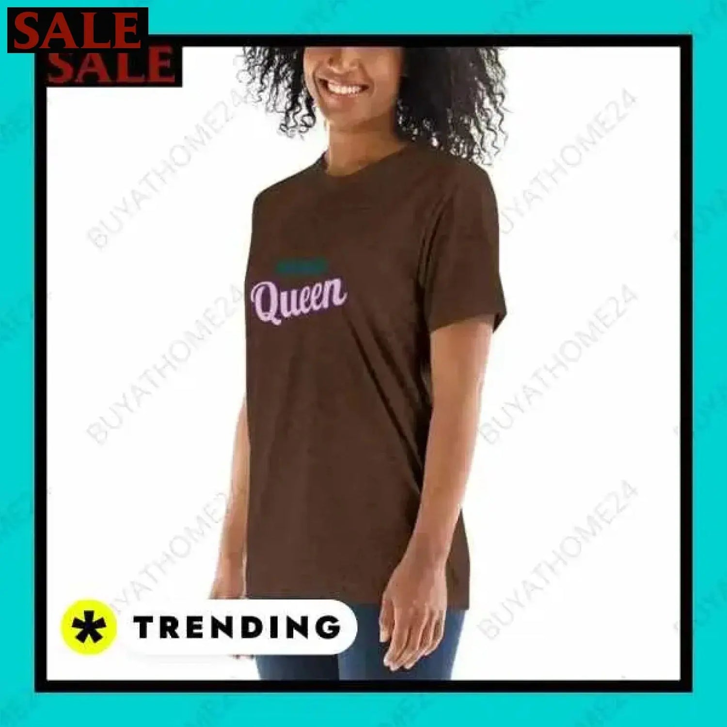 SALE % Rundhalsshirts I Kurzarm Grafik Damen T-Shirt XS-3XL BUYATHOME24®