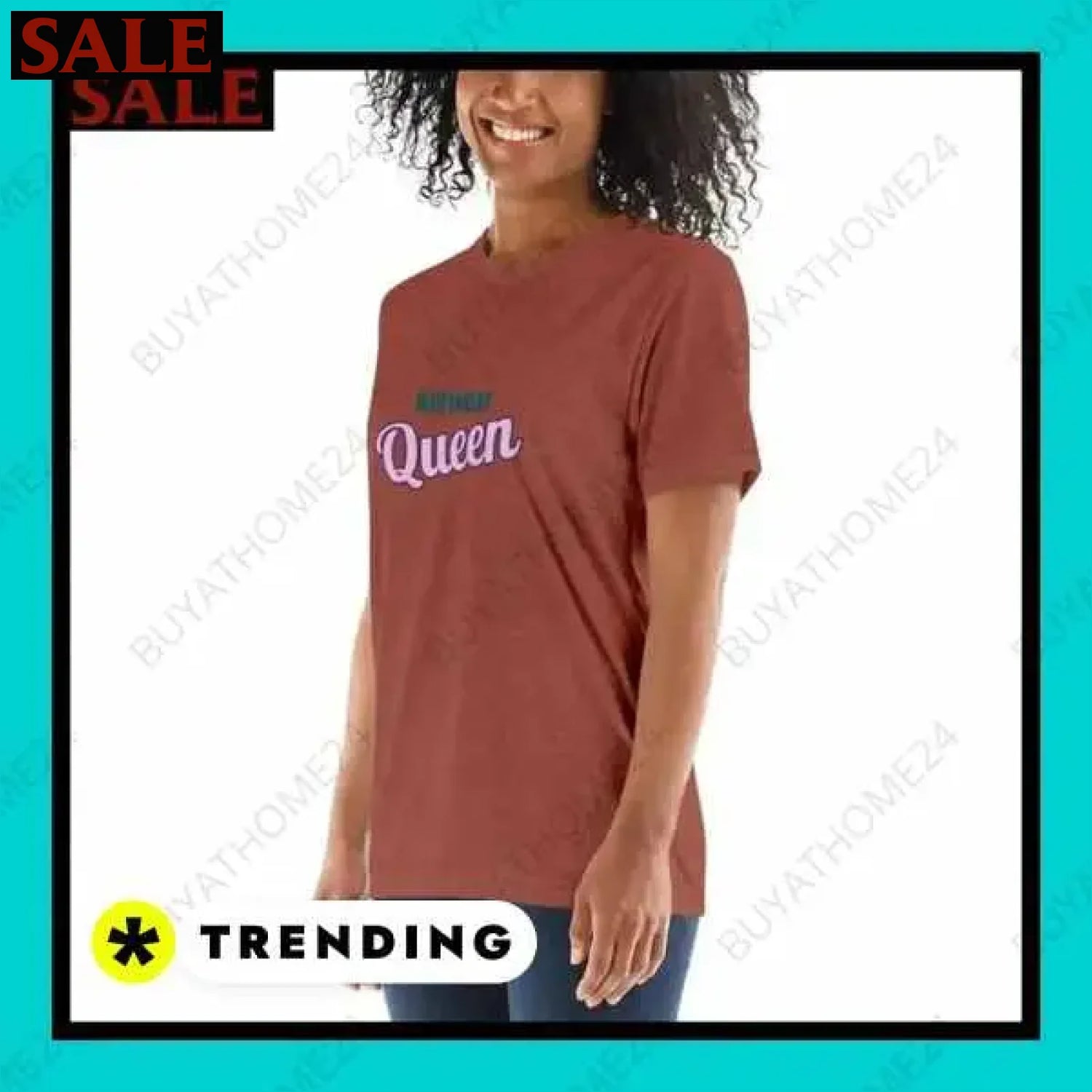 Damen T-Shirt in verschiedenen Größen bei buyathome24 i damen  Textildruck BUYATHOME24, T-Shirts BUYATHOME24, Hoodies BUYATHOME24,  Hosen BUYATHOME24, Jacken BUYATHOME24, Schuhe BUYATHOME24