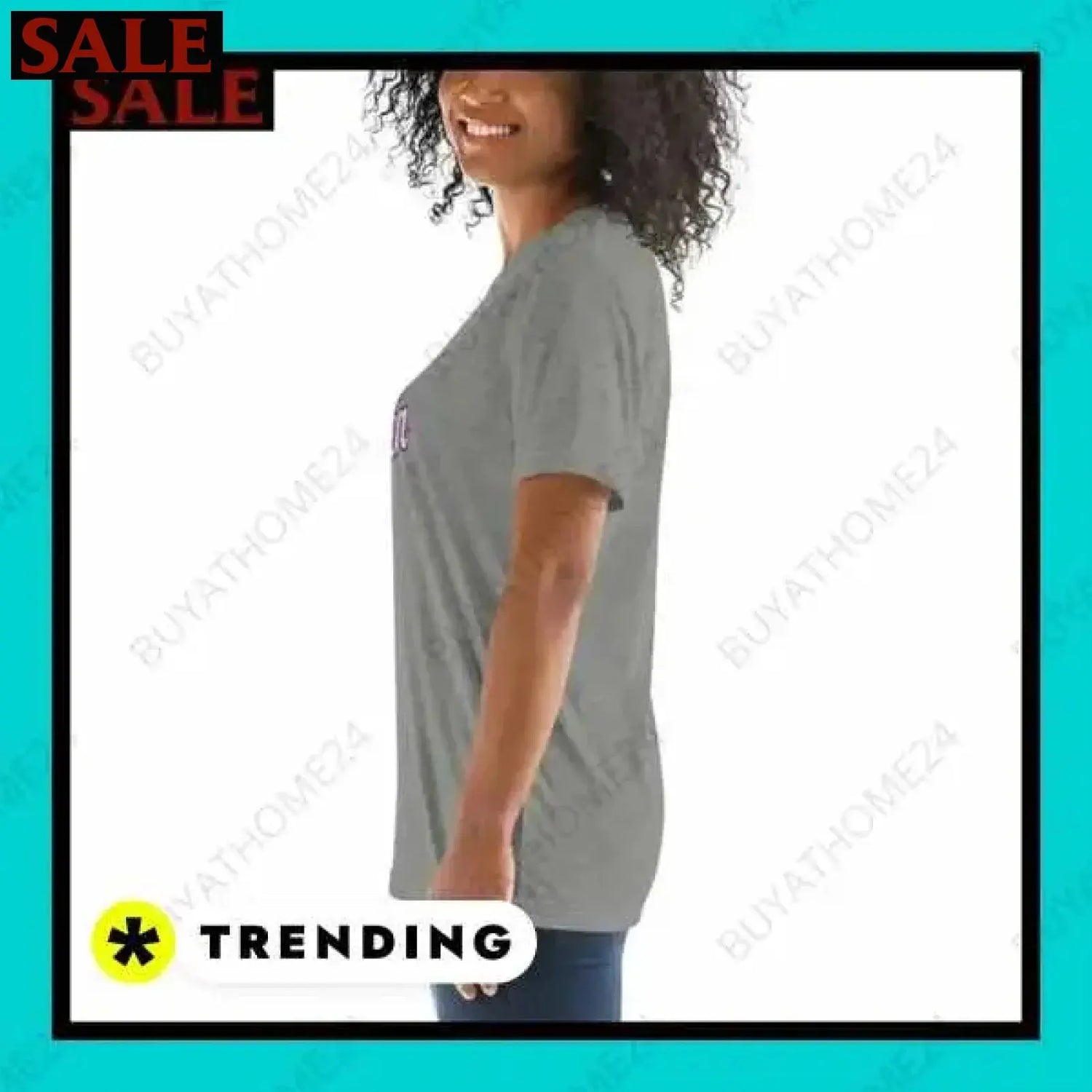 SALE % Rundhalsshirts I Kurzarm Grafik Damen T-Shirt XS-3XL BUYATHOME24®