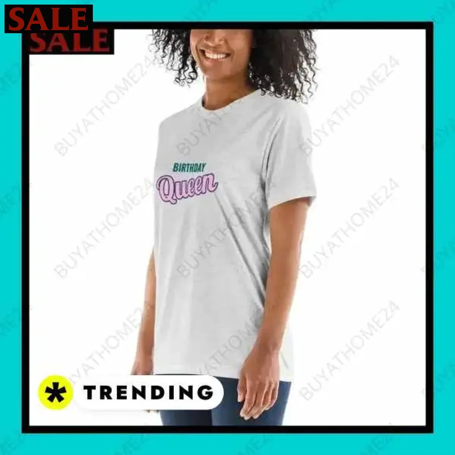 Damen T-Shirt in verschiedenen Größen bei buyathome24 i damen  Textildruck BUYATHOME24, T-Shirts BUYATHOME24, Hoodies BUYATHOME24,  Hosen BUYATHOME24, Jacken BUYATHOME24, Schuhe BUYATHOME24