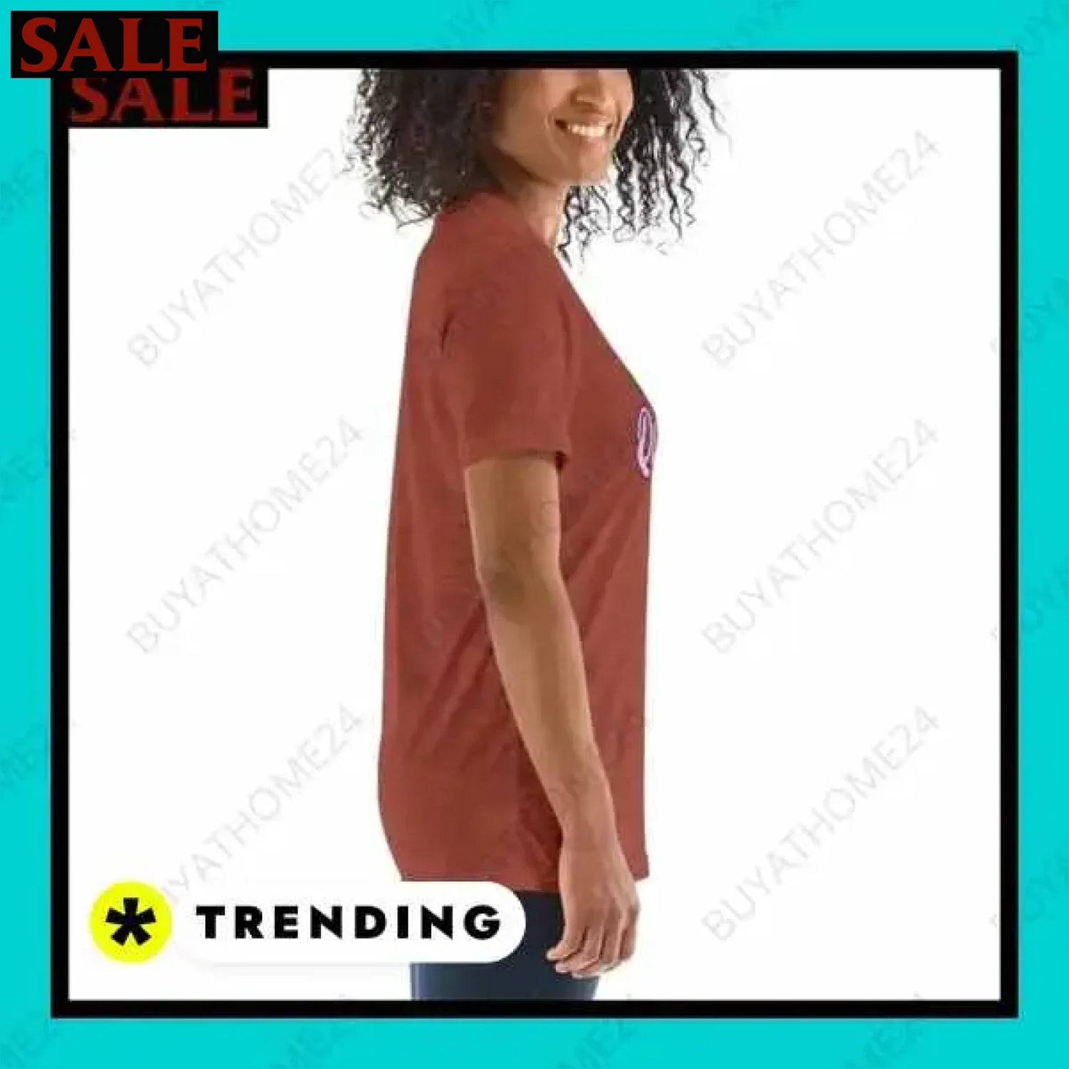 Damen T-Shirt in verschiedenen Größen bei buyathome24 i damen  Textildruck BUYATHOME24, T-Shirts BUYATHOME24, Hoodies BUYATHOME24,  Hosen BUYATHOME24, Jacken BUYATHOME24, Schuhe BUYATHOME24
