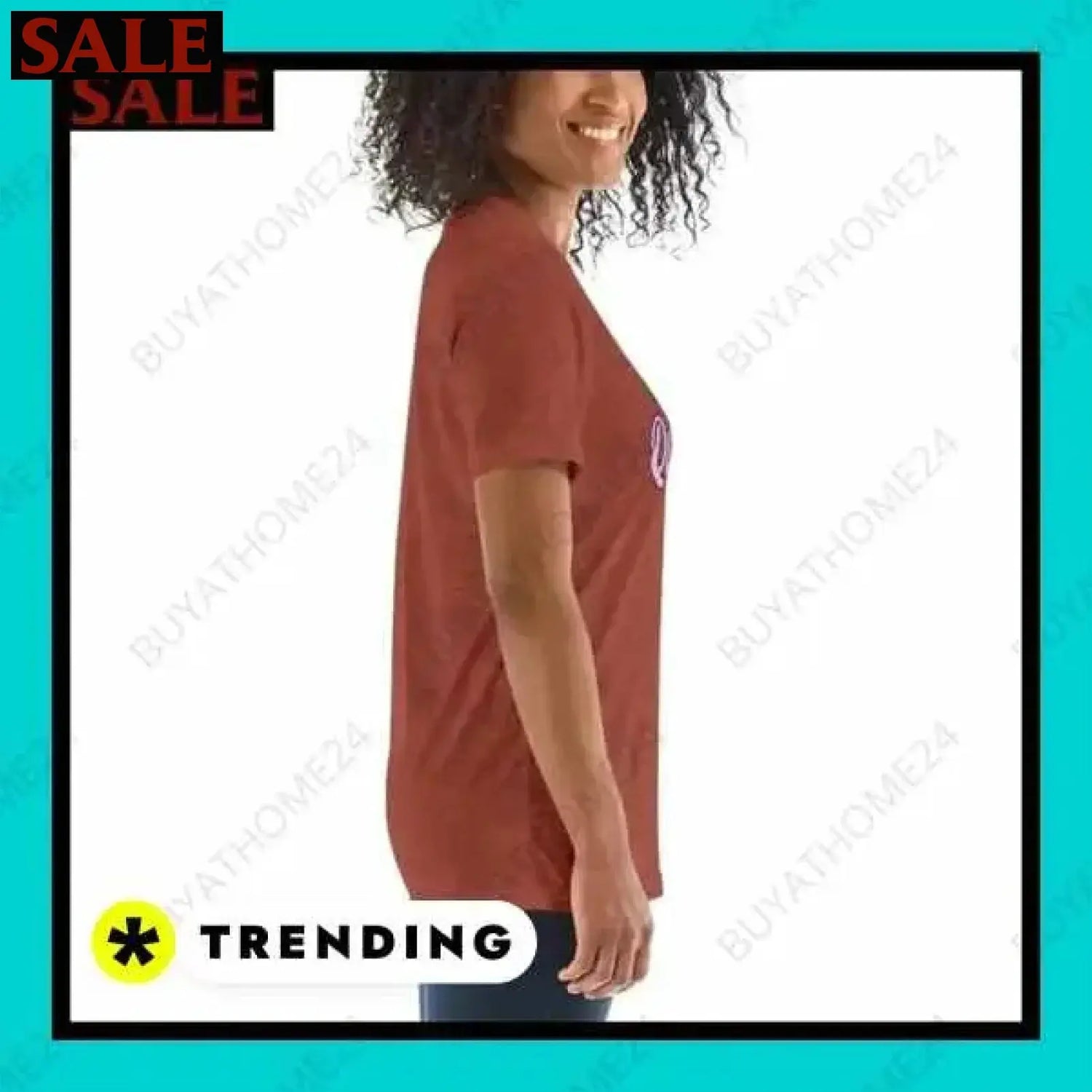 SALE % Rundhalsshirts I Kurzarm Grafik Damen T-Shirt XS-3XL BUYATHOME24®