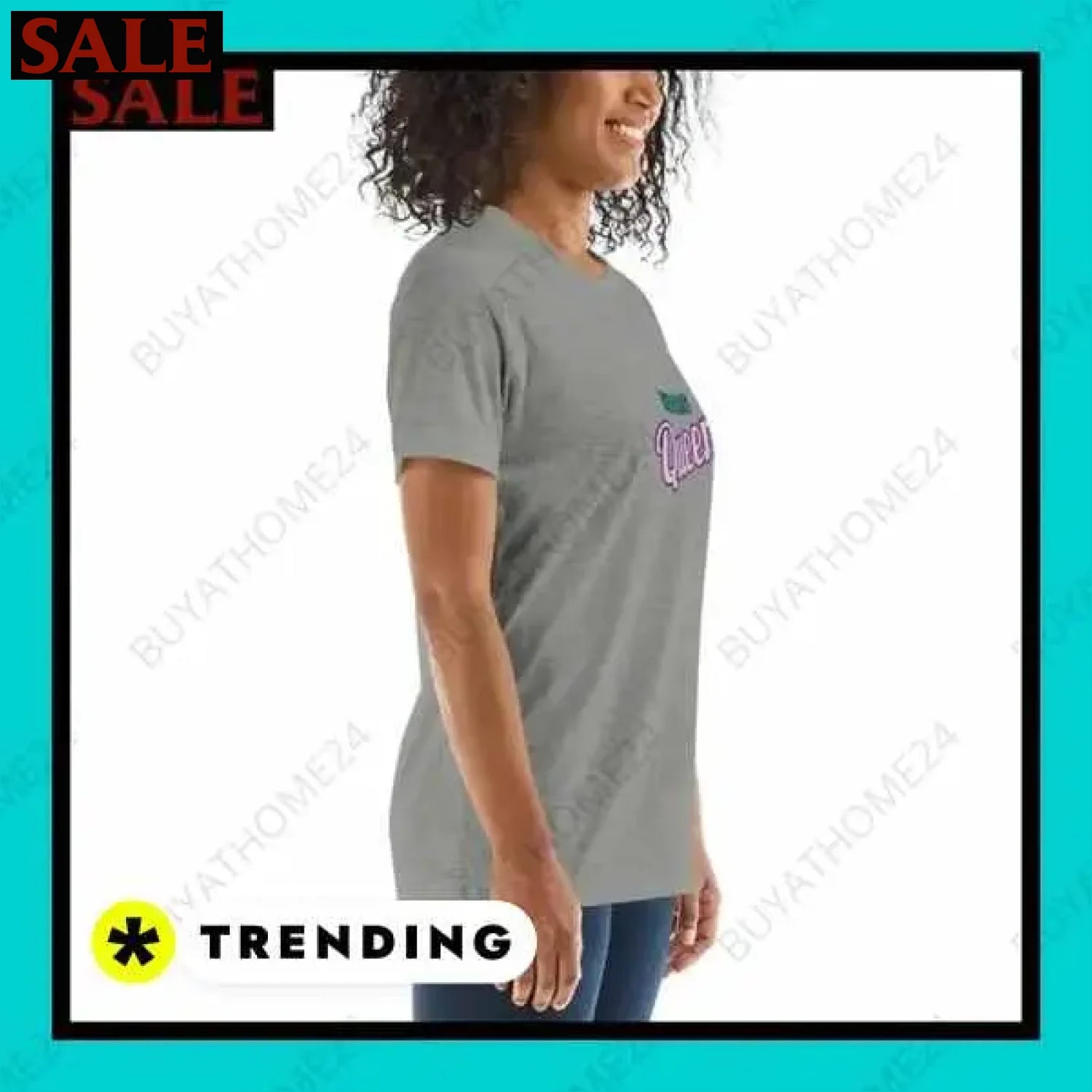 Damen T-Shirt in verschiedenen Größen bei buyathome24 i damen  Textildruck BUYATHOME24, T-Shirts BUYATHOME24, Hoodies BUYATHOME24,  Hosen BUYATHOME24, Jacken BUYATHOME24, Schuhe BUYATHOME24