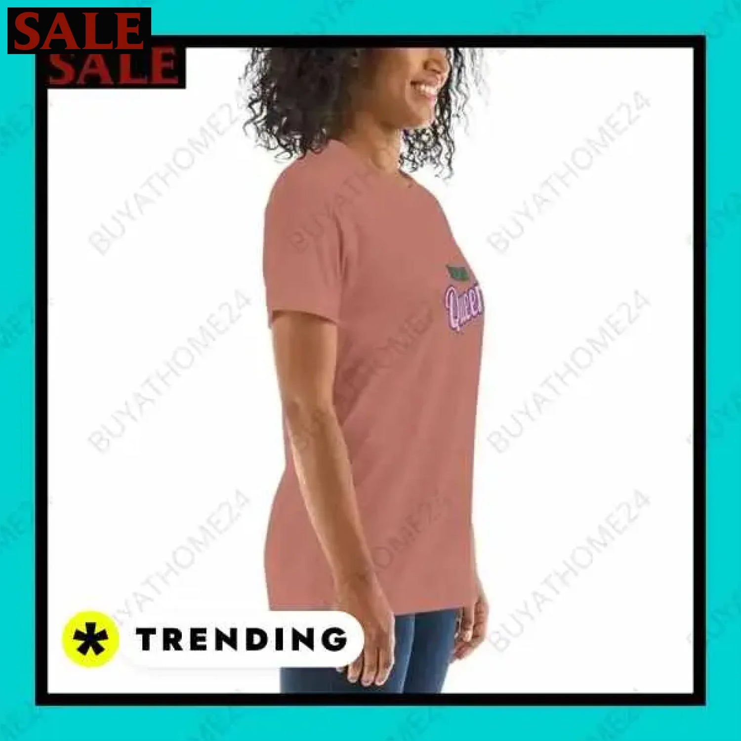 Damen T-Shirt in verschiedenen Größen bei buyathome24 i damen  Textildruck BUYATHOME24, T-Shirts BUYATHOME24, Hoodies BUYATHOME24,  Hosen BUYATHOME24, Jacken BUYATHOME24, Schuhe BUYATHOME24