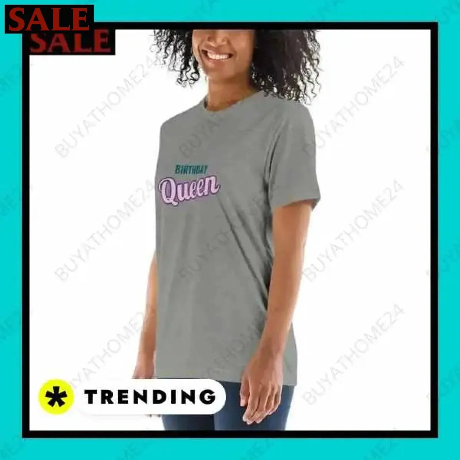 SALE % Rundhalsshirts I Kurzarm Grafik Damen T-Shirt XS-3XL BUYATHOME24®