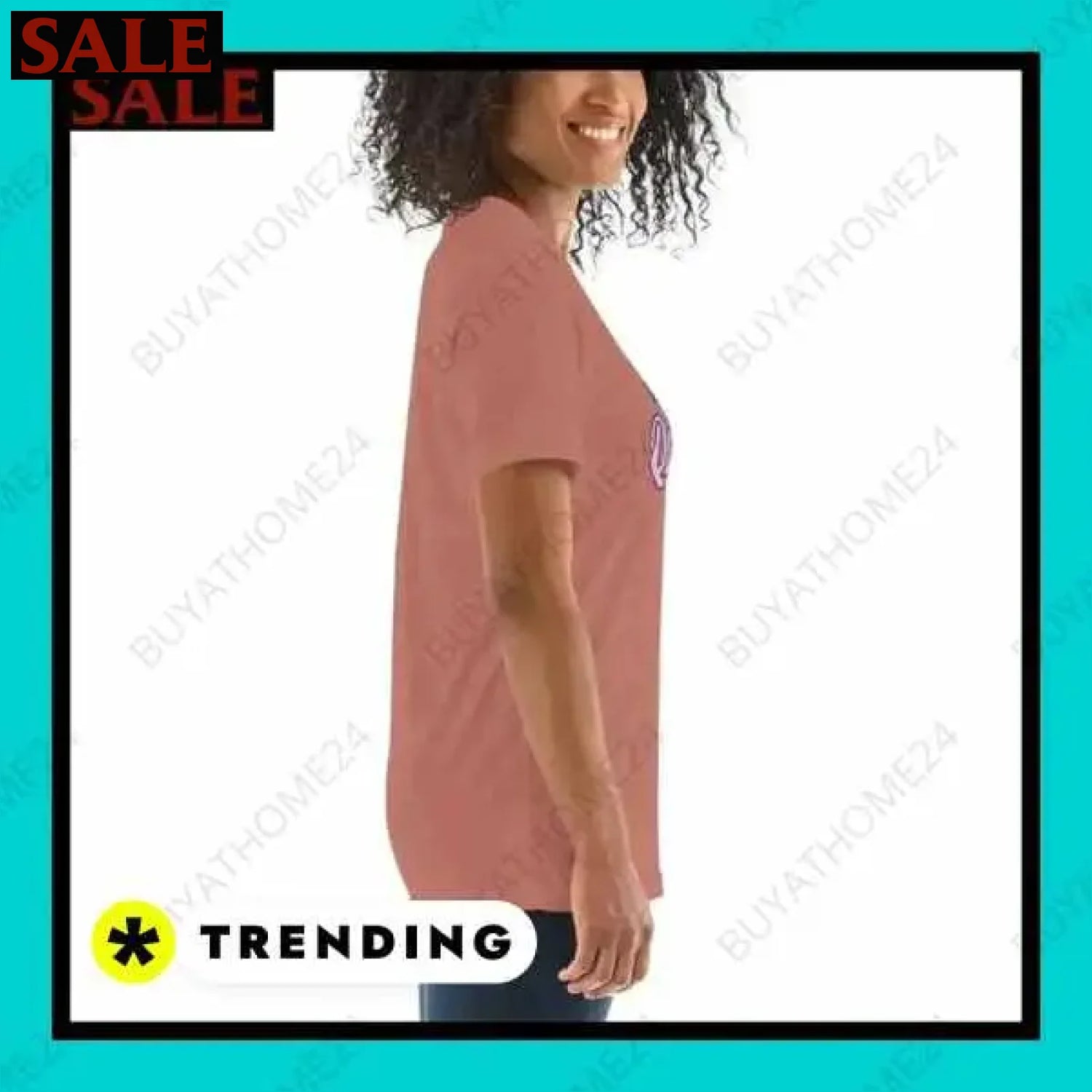 Damen T-Shirt in verschiedenen Größen bei buyathome24 i damen  Textildruck BUYATHOME24, T-Shirts BUYATHOME24, Hoodies BUYATHOME24,  Hosen BUYATHOME24, Jacken BUYATHOME24, Schuhe BUYATHOME24