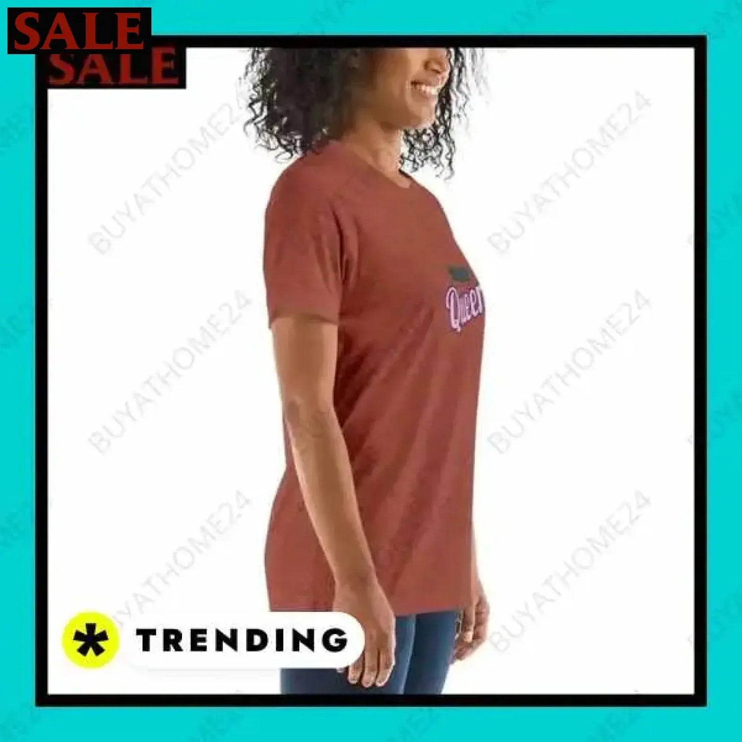 SALE % Rundhalsshirts I Kurzarm Grafik Damen T-Shirt XS-3XL BUYATHOME24®