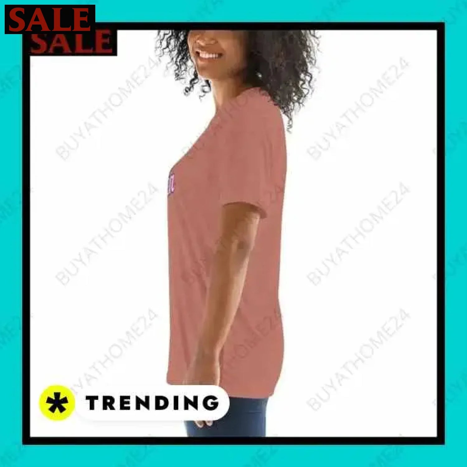 Damen T-Shirt in verschiedenen Größen bei buyathome24 i damen  Textildruck BUYATHOME24, T-Shirts BUYATHOME24, Hoodies BUYATHOME24,  Hosen BUYATHOME24, Jacken BUYATHOME24, Schuhe BUYATHOME24