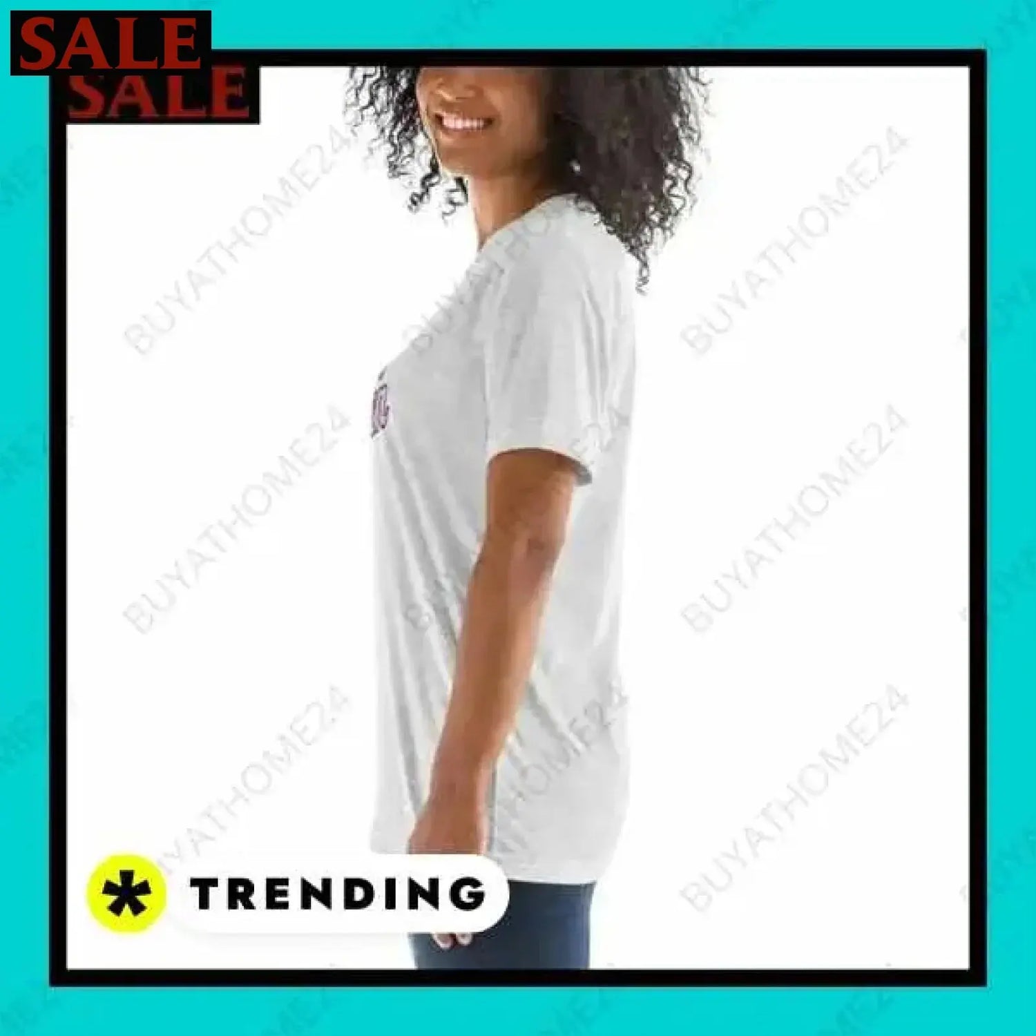SALE % Rundhalsshirts I Kurzarm Grafik Damen T-Shirt XS-3XL BUYATHOME24®