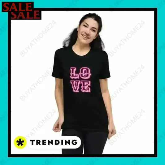 Grafik Rundhalsshirts Kurzarm Damen T-Shirt – Eleganz für jeden Anlass von BUYATHOME24® BUYATHOME24®