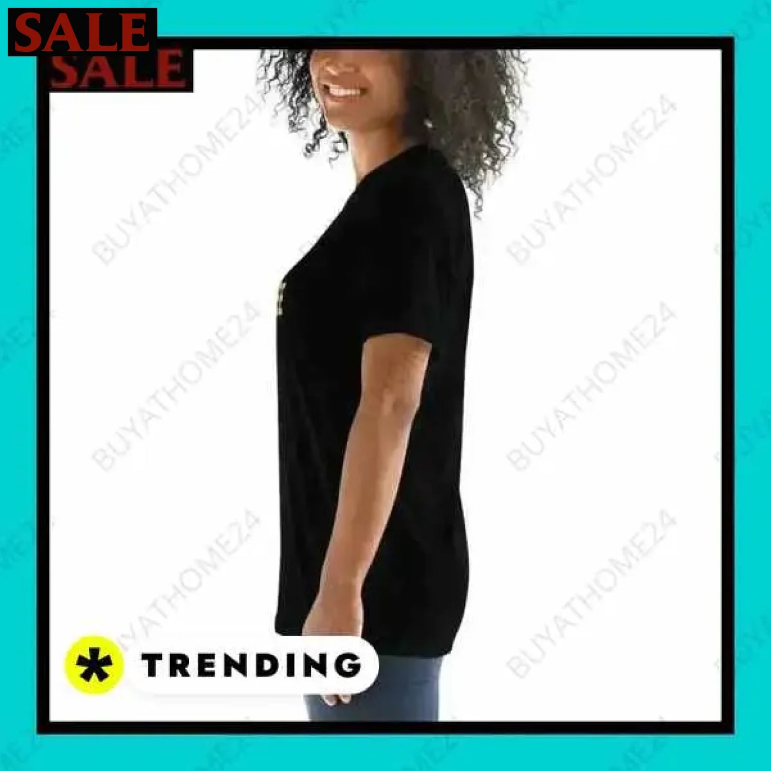 Damen T-Shirt in verschiedenen Größen für stilbewusste Frauen  Textildruck BUYATHOME24, T-Shirts BUYATHOME24, Hoodies BUYATHOME24,  Hosen BUYATHOME24, Jacken BUYATHOME24, Schuhe BUYATHOME24