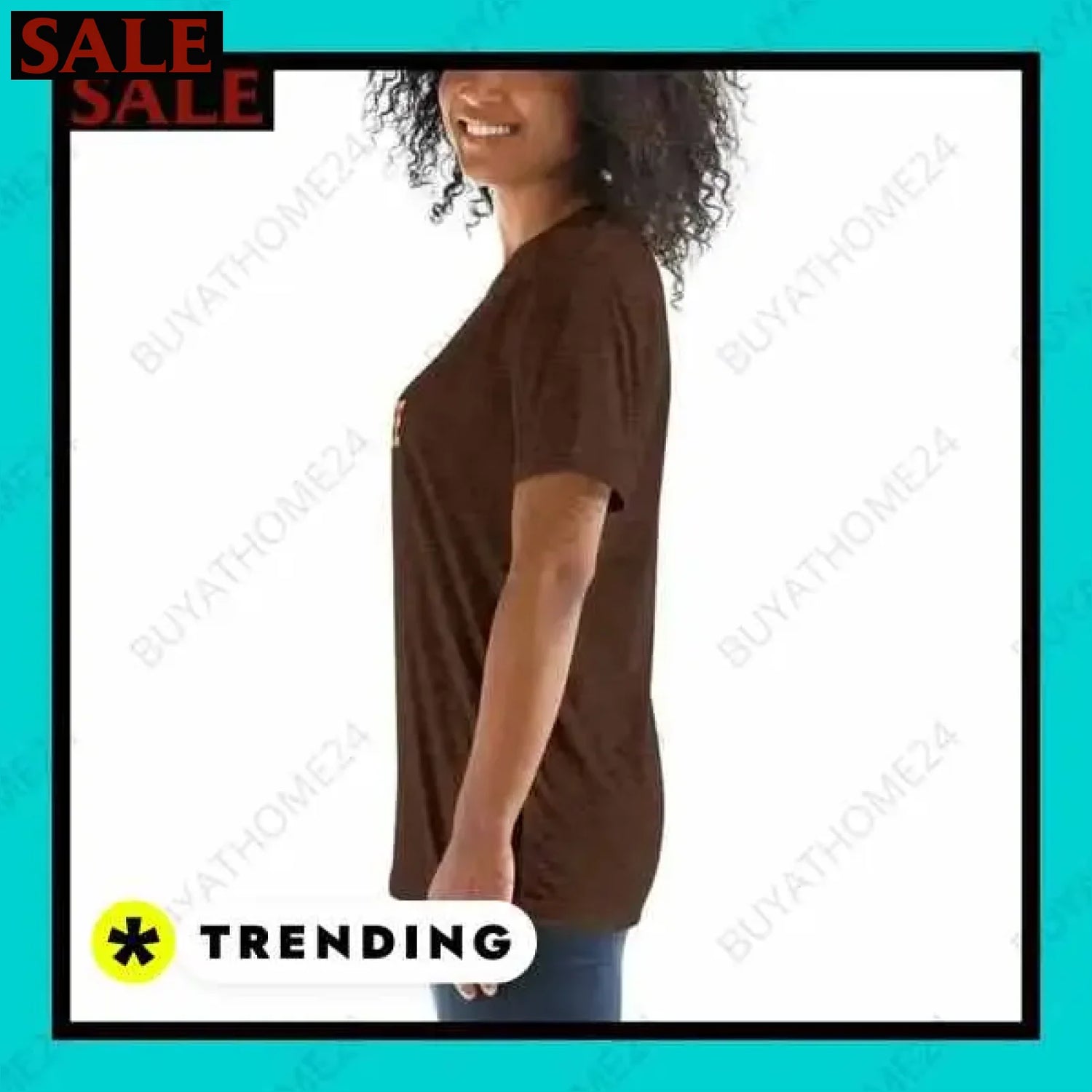 Damen T-Shirt in verschiedenen Größen für stilbewusste Frauen  Textildruck BUYATHOME24, T-Shirts BUYATHOME24, Hoodies BUYATHOME24,  Hosen BUYATHOME24, Jacken BUYATHOME24, Schuhe BUYATHOME24