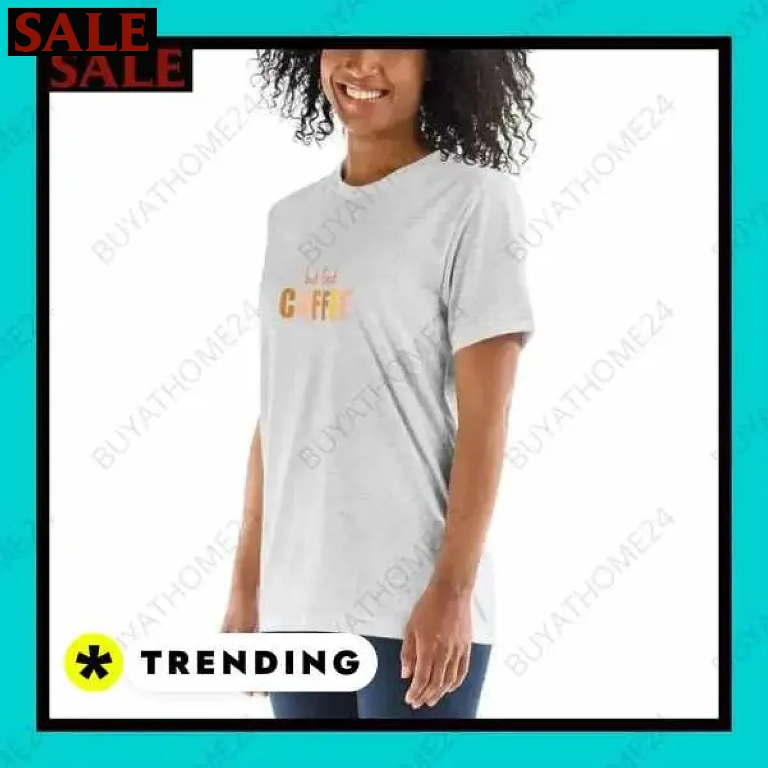 Damen T-Shirt in verschiedenen Größen für stilbewusste Frauen  Textildruck BUYATHOME24, T-Shirts BUYATHOME24, Hoodies BUYATHOME24,  Hosen BUYATHOME24, Jacken BUYATHOME24, Schuhe BUYATHOME24