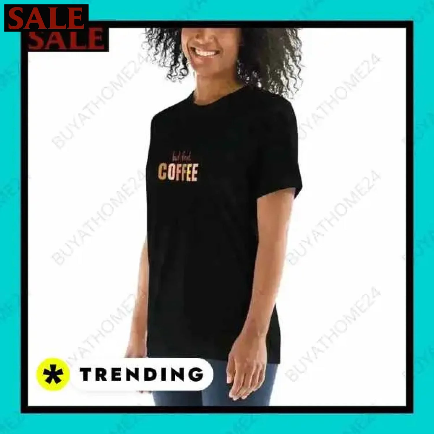 Damen T-Shirt in verschiedenen Größen für stilbewusste Frauen  Textildruck BUYATHOME24, T-Shirts BUYATHOME24, Hoodies BUYATHOME24,  Hosen BUYATHOME24, Jacken BUYATHOME24, Schuhe BUYATHOME24