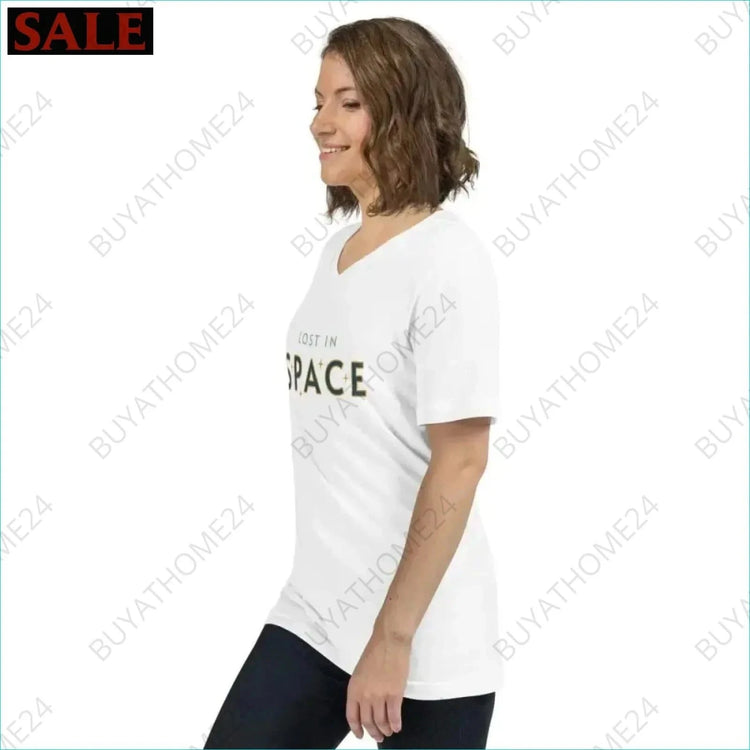 Damen T-Shirt mit V-Ausschnitt S-2XL - BUYATHOME24 - T-Shirtdruck - GERMANY - DAMENMODE, T-Shirt mit V-Ausschnitt