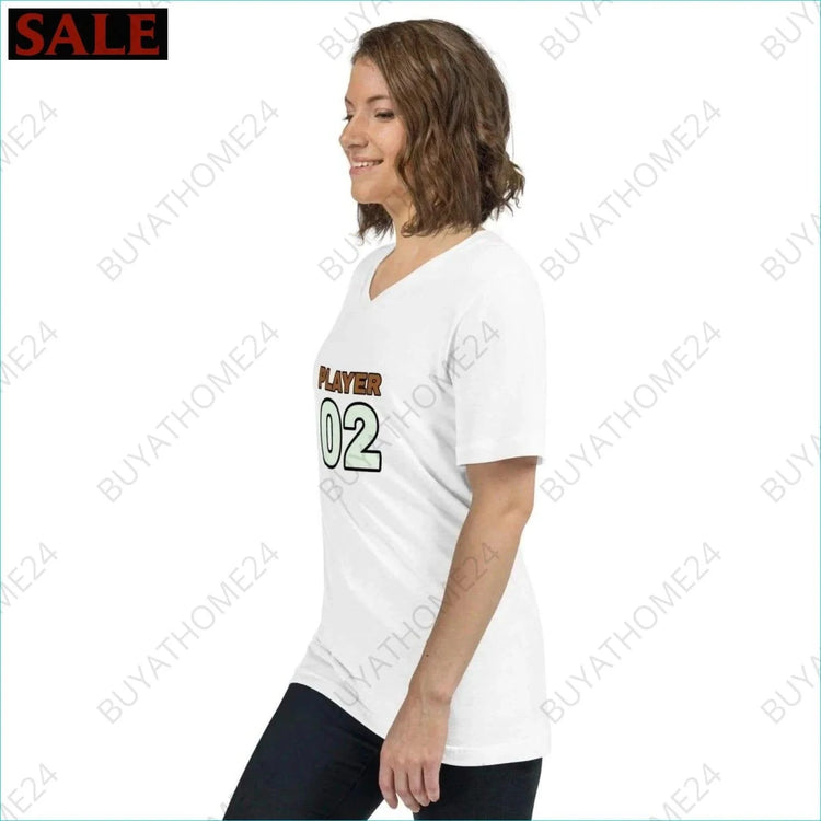 Damen T-Shirt mit V-Ausschnitt S-2XL - BUYATHOME24 - T-Shirtdruck - GERMANY - DAMENMODE, T-Shirt mit V-Ausschnitt, YOUR STYLE