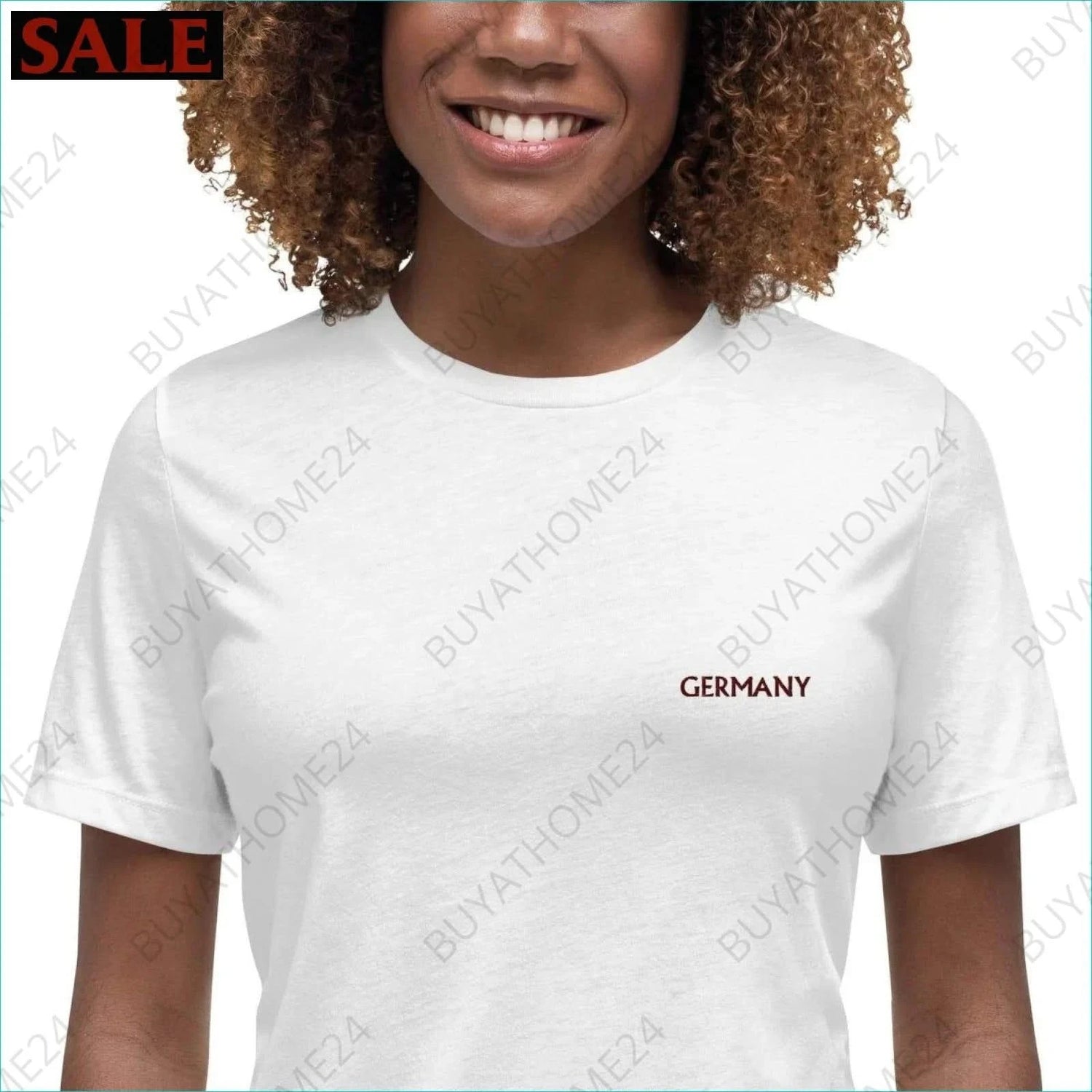 Damen T-Shirt S-3XL - BUYATHOME24 - bestickt - GERMANY - DAMENMODE, T-Shirt, YOUR STYLE