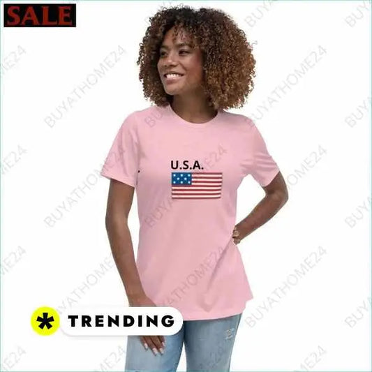 Grafik Rundhalsshirts Damen – Modisches Basic T-Shirt von BUYATHOME24® BUYATHOME24®