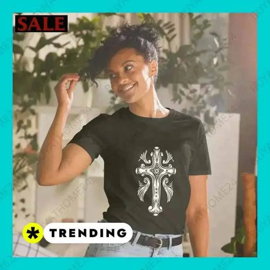 Rundhalsshirt Kurzarm Grafik Damen T-Shirt S-3XL – Stilsicher & Bequem von BUYATHOME24® BUYATHOME24®