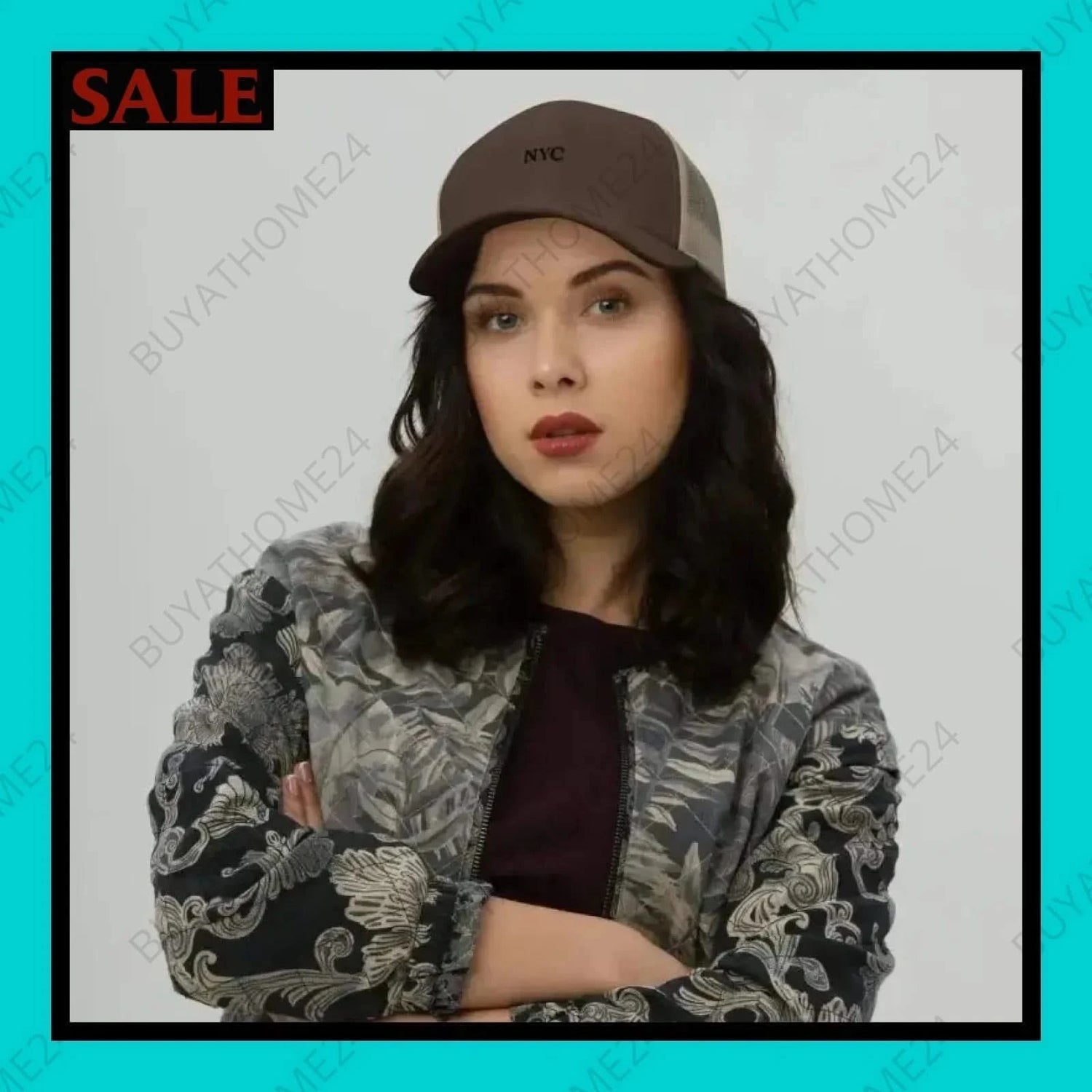 Damen Trucker Cap 54 cm - 60 cm - BUYATHOME24 - bestickt - GERMANY - DAMENMODE, Trucker Cap, YOUR STYLE