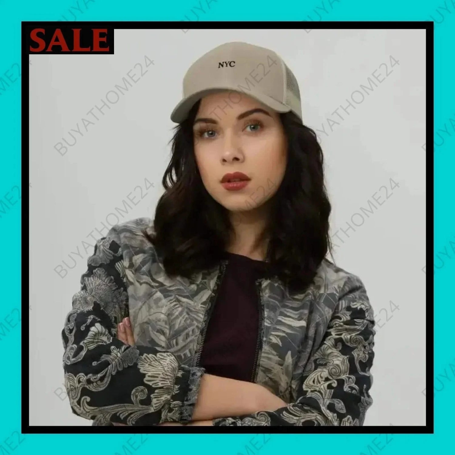 Damen Trucker Cap 54 cm - 60 cm - BUYATHOME24 - bestickt - GERMANY - DAMENMODE, Trucker Cap, YOUR STYLE