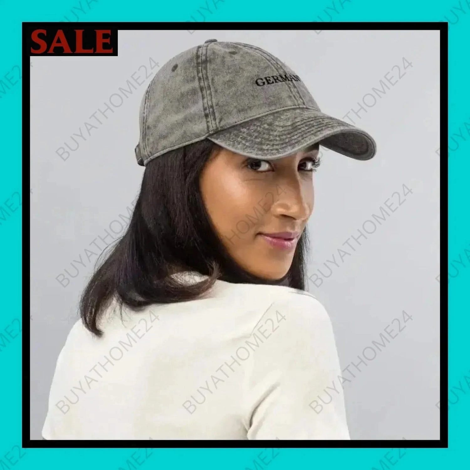 Damen Vintage Cap 47 cm - 59 cm - BUYATHOME24 - Capdruck - GERMANY - DAMENMODE, Vintage Cap, YOUR STYLE