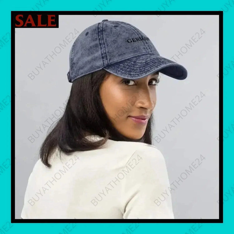 Damen Vintage Cap 47 cm - 59 cm - BUYATHOME24 - Capdruck - GERMANY - DAMENMODE, Vintage Cap, YOUR STYLE