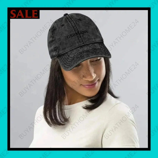 Damen Vintage Cap 47 cm - 59 cm - BUYATHOME24 - Capdruck - GERMANY - DAMENMODE, Vintage Cap, YOUR STYLE