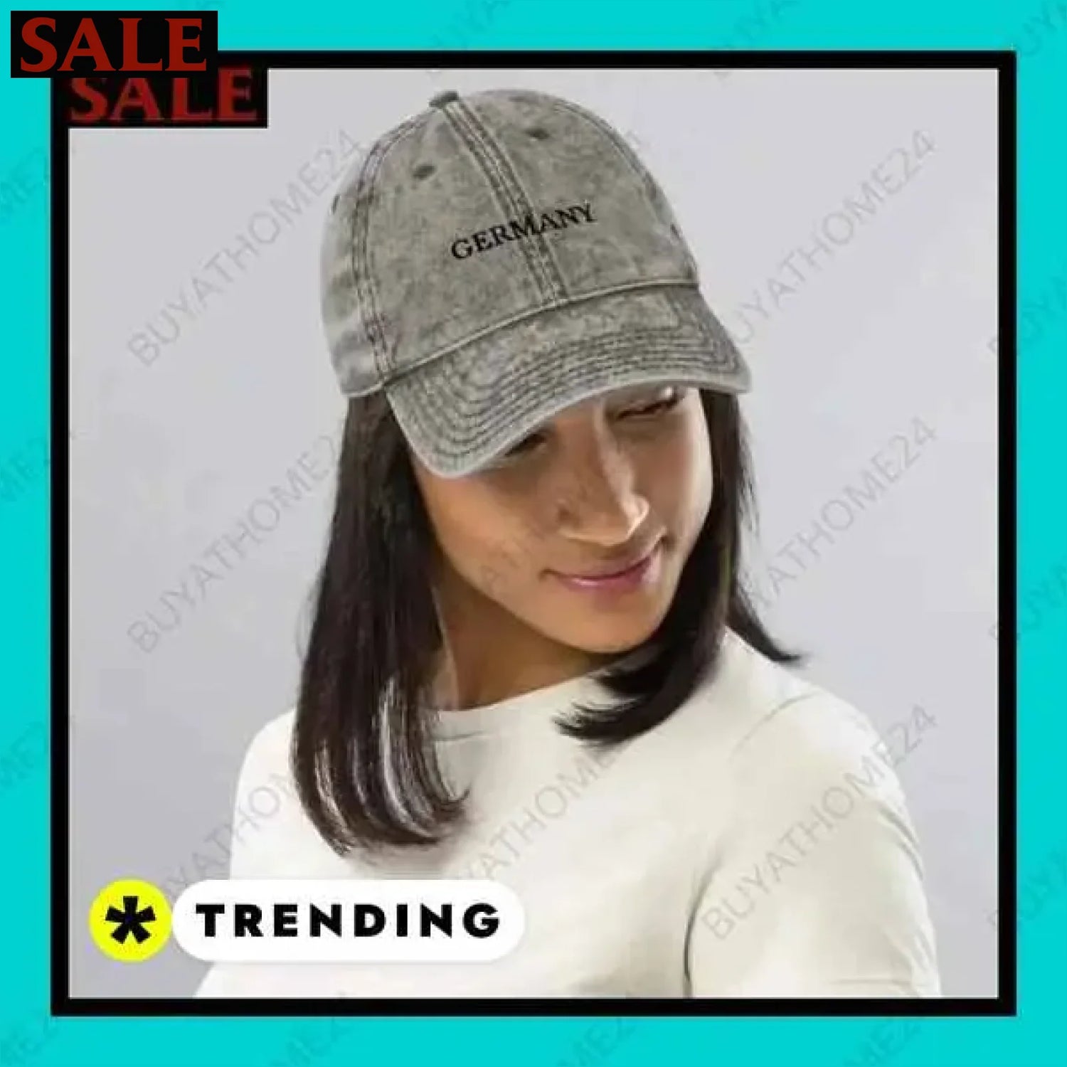 •  Jeans Baseball Cap I Herren & Damen Vintage Cap 47 cm - 59 cm  Textildruck BUYATHOME24, T-Shirts BUYATHOME24, Hoodies BUYATHOME24,  Hosen BUYATHOME24, Jacken BUYATHOME24, Schuhe BUYATHOME24
