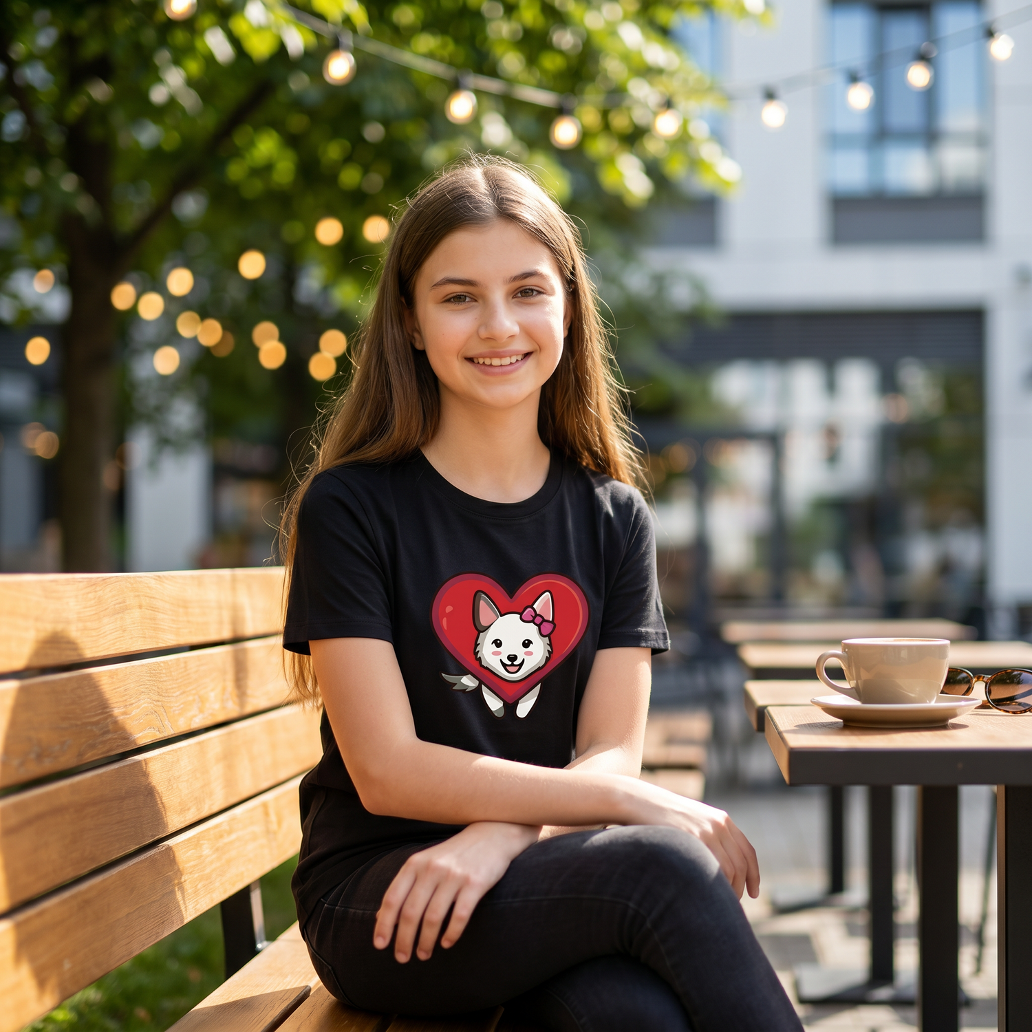 Unisex Hund Tierdruck Kurzarm T-Shirt für Kinder 3-14 Jahre, personalisierbar, mit grafikempfindlichem Design in lebendigen Farben.
