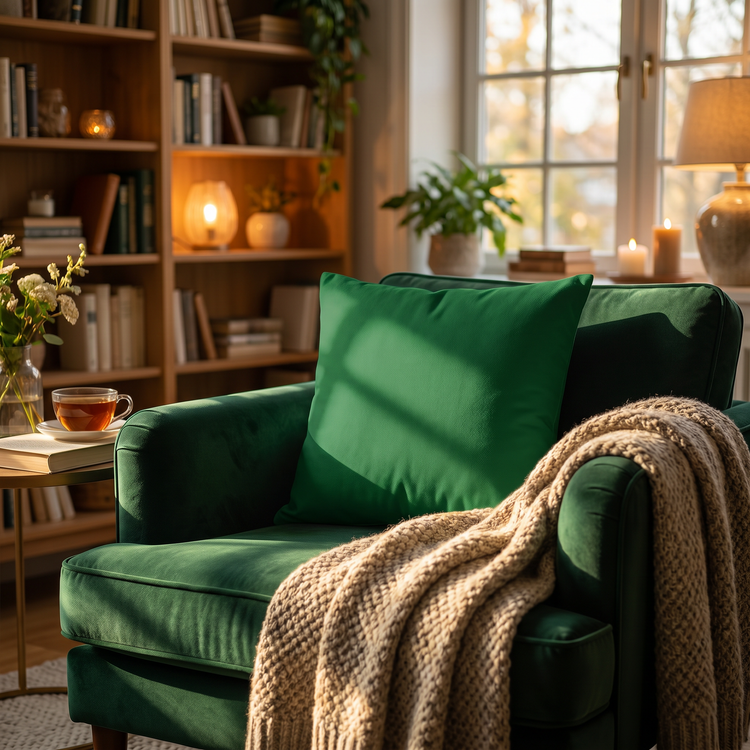 Bett- und Sofakissen aus Polyester mit Reißverschluss in drei Größen, bequem und stilvoll für Wohnzimmer oder Schlafzimmer