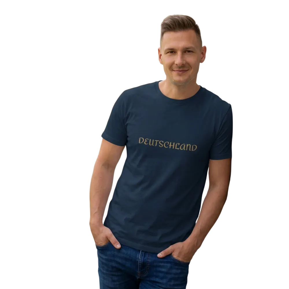 Unisex Deutschland Grafik T-Shirt aus Baumwolle, bedruckbar, in den Größen S bis 5XL, mit deutschem Flaggen-Design.