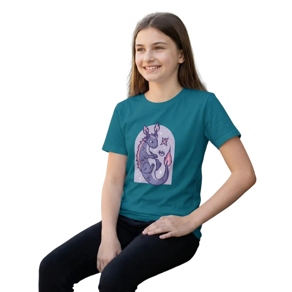 Unisex Kurzarm T-Shirt mit Drachen Motiv für Kinder 3-14 Jahre, bedruckbares Grafik-Shirt von BUYATHOME24