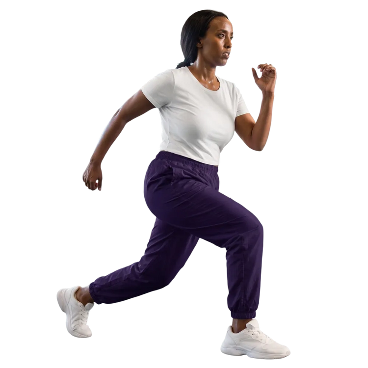 Dunkelblaue Unisex Trainingshose von BUYATHOME24, wasserabweisend, sportlich, für XS bis 3XL, elastischer Bund und bequeme Passform
