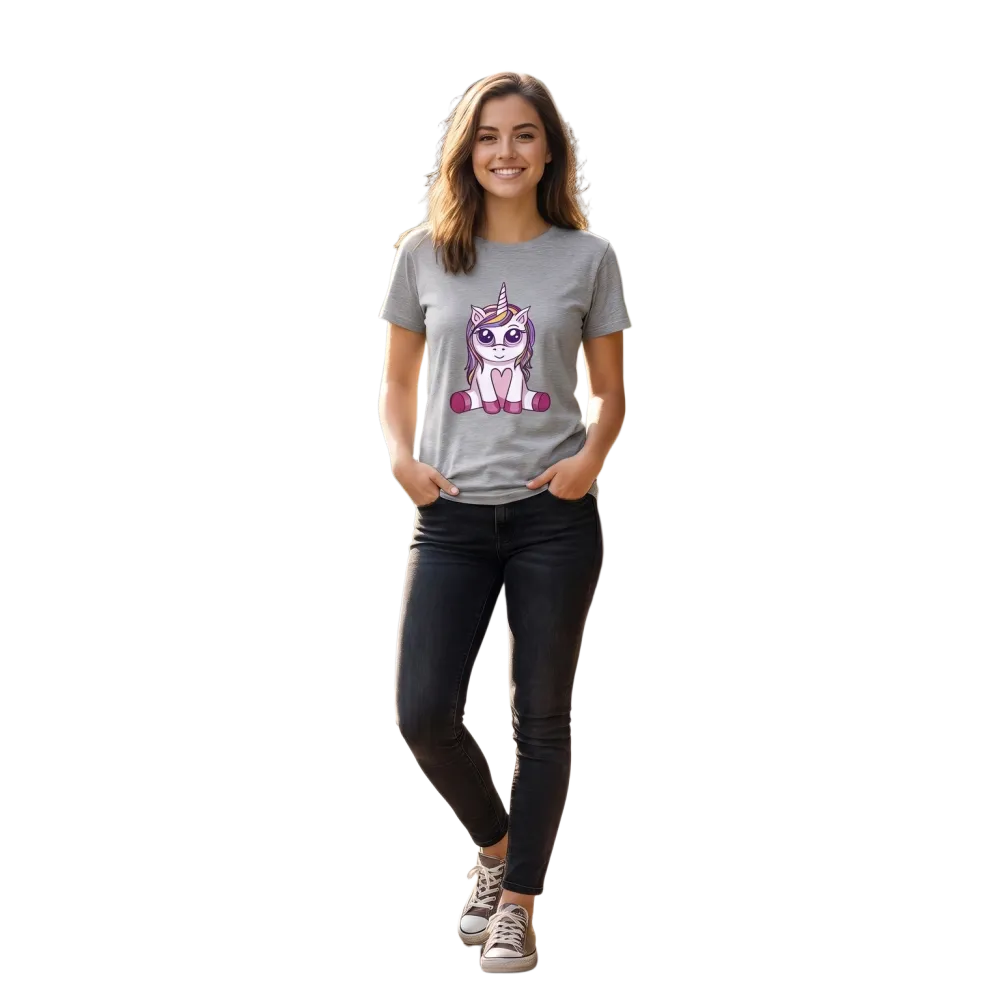 Unisex Einhorn Motiv Rundhalsshirt für Kinder 3-14 Jahre, bedruckbares Grafik T-Shirt von BUYATHOME24