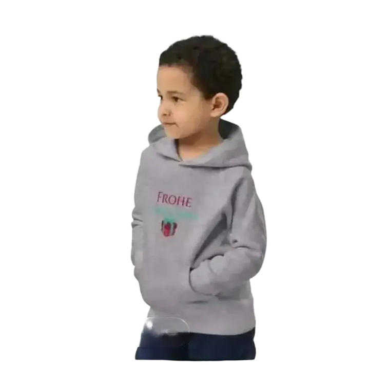 Jungen-Kapuzenpullover aus Baumwolle von BUYATHOME24, unisex Hoodie mit Weihnachtsgrafik für Kinder 4-12 Jahre