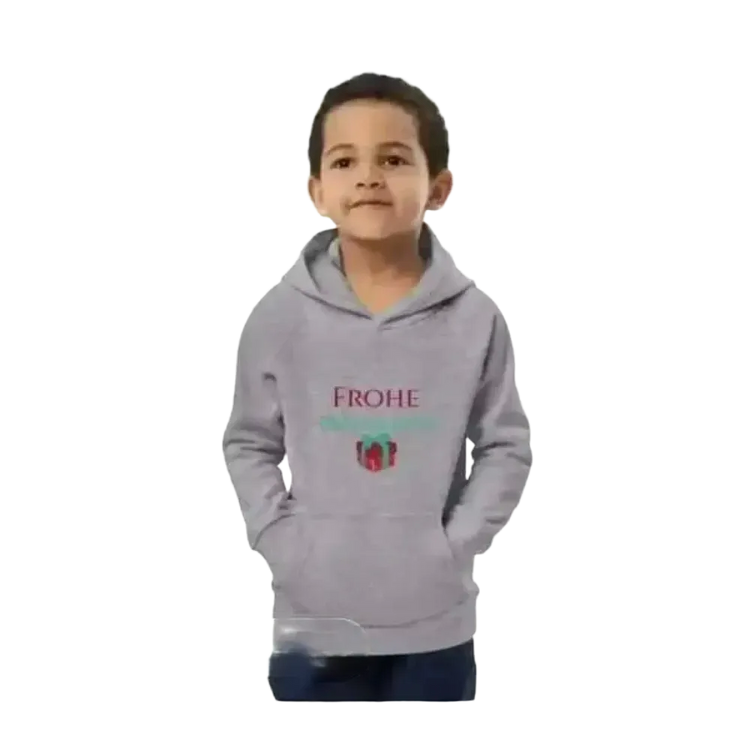 Weißer Kinder-Hoodie mit Weihnachtsgrafik, Baumwolle, unisex, für Jungen, 4-12 Jahre, von BUYATHOME24.