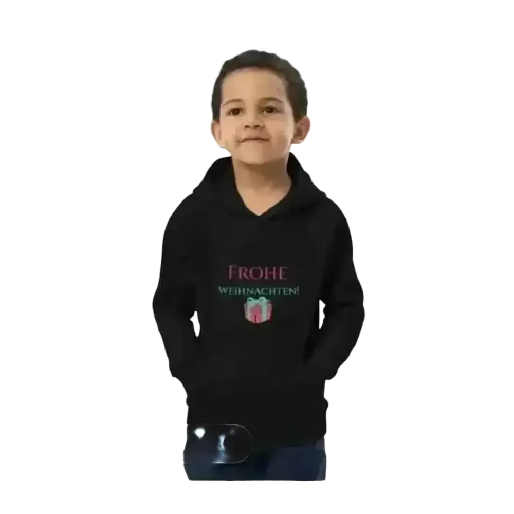 Unisex Kinder Hoodie mit Weihnachtsgrafik aus Baumwolle für Jungen, Größen 4-12 Jahre, bei BUYATHOME24.