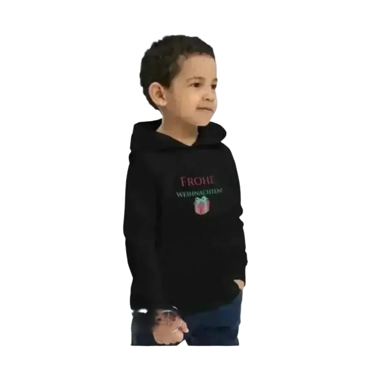 Unisex Kinder Hoodie aus Baumwolle mit Weihnachtsgrafik, geeignet für Jungen im Alter von 4 bis 12 Jahren, von BUYATHOME24.