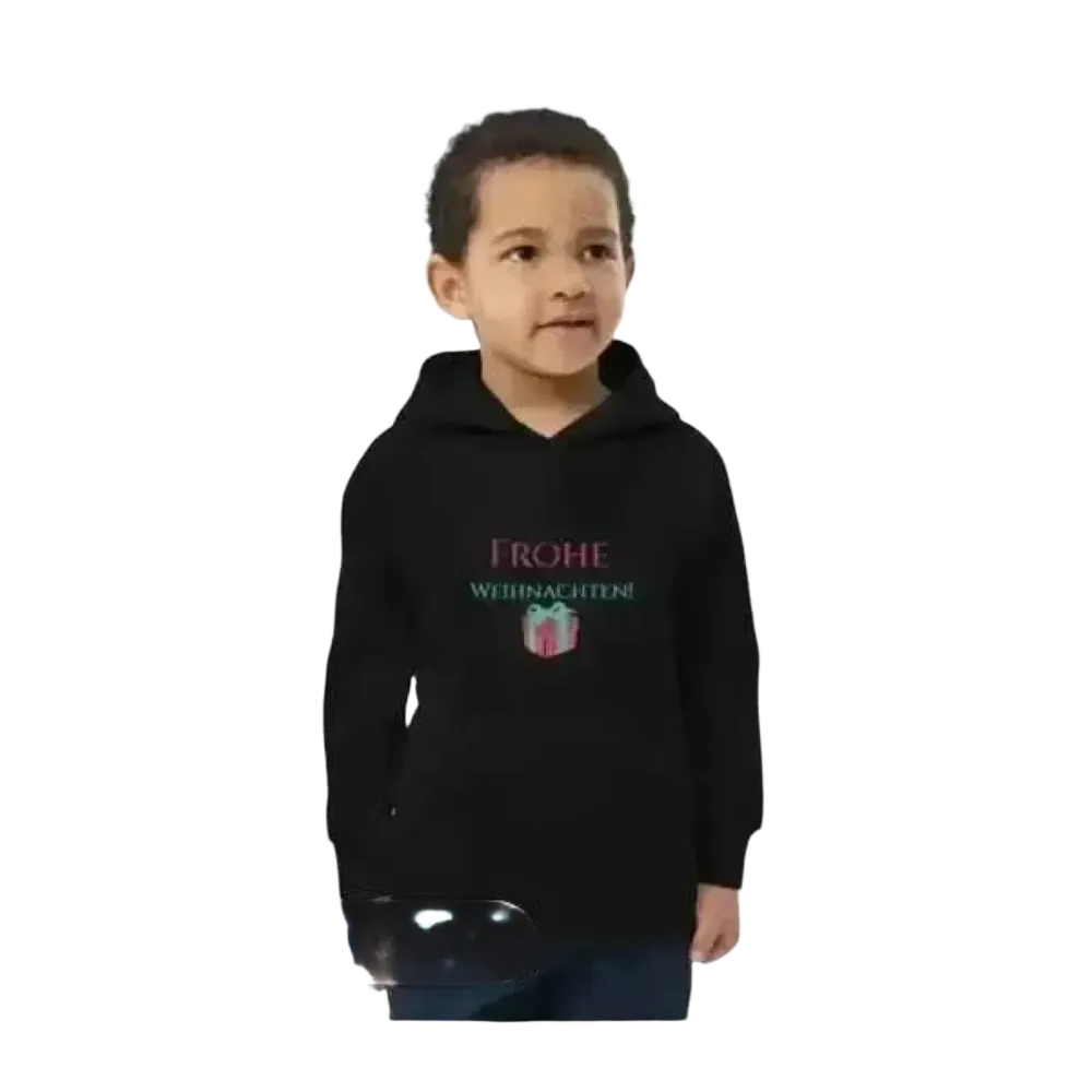 Unisex Kinder Hoodie von BUYATHOME24, Baumwolle, mit Weihnachtsgrafik, für Jungen, Größe 4-12 Jahre, bequemer Kapuzenpullover