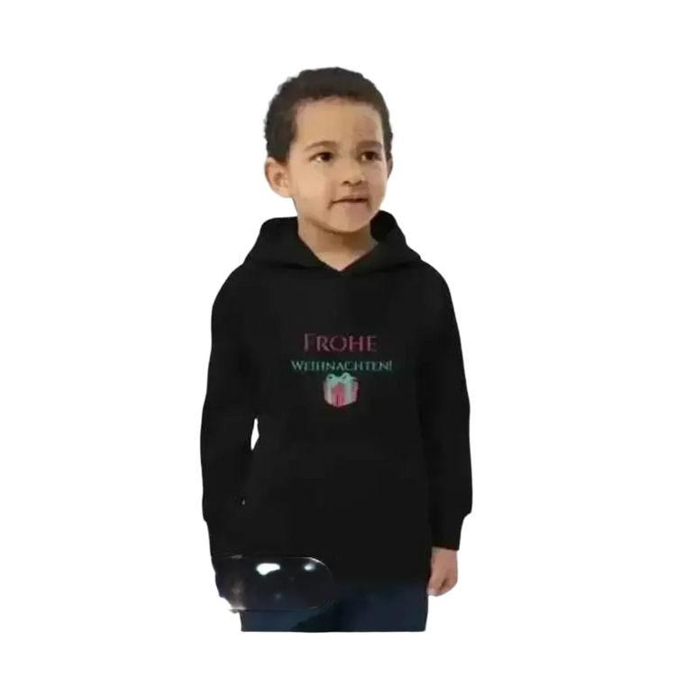 Unisex Kinder Hoodie von BUYATHOME24, Baumwolle, mit Weihnachtsgrafik, für Jungen, Größe 4-12 Jahre, bequemer Kapuzenpullover